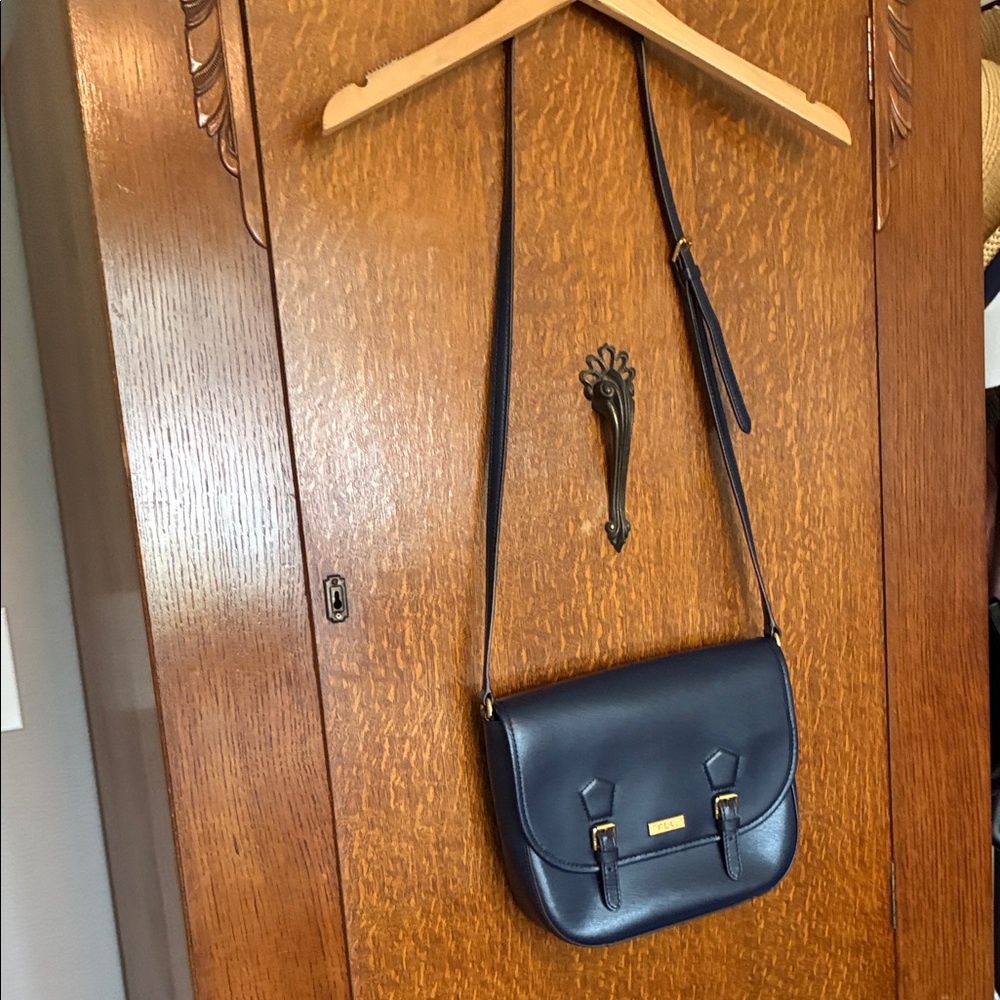 Ralph Lauren Midnight Blue Leather Bag